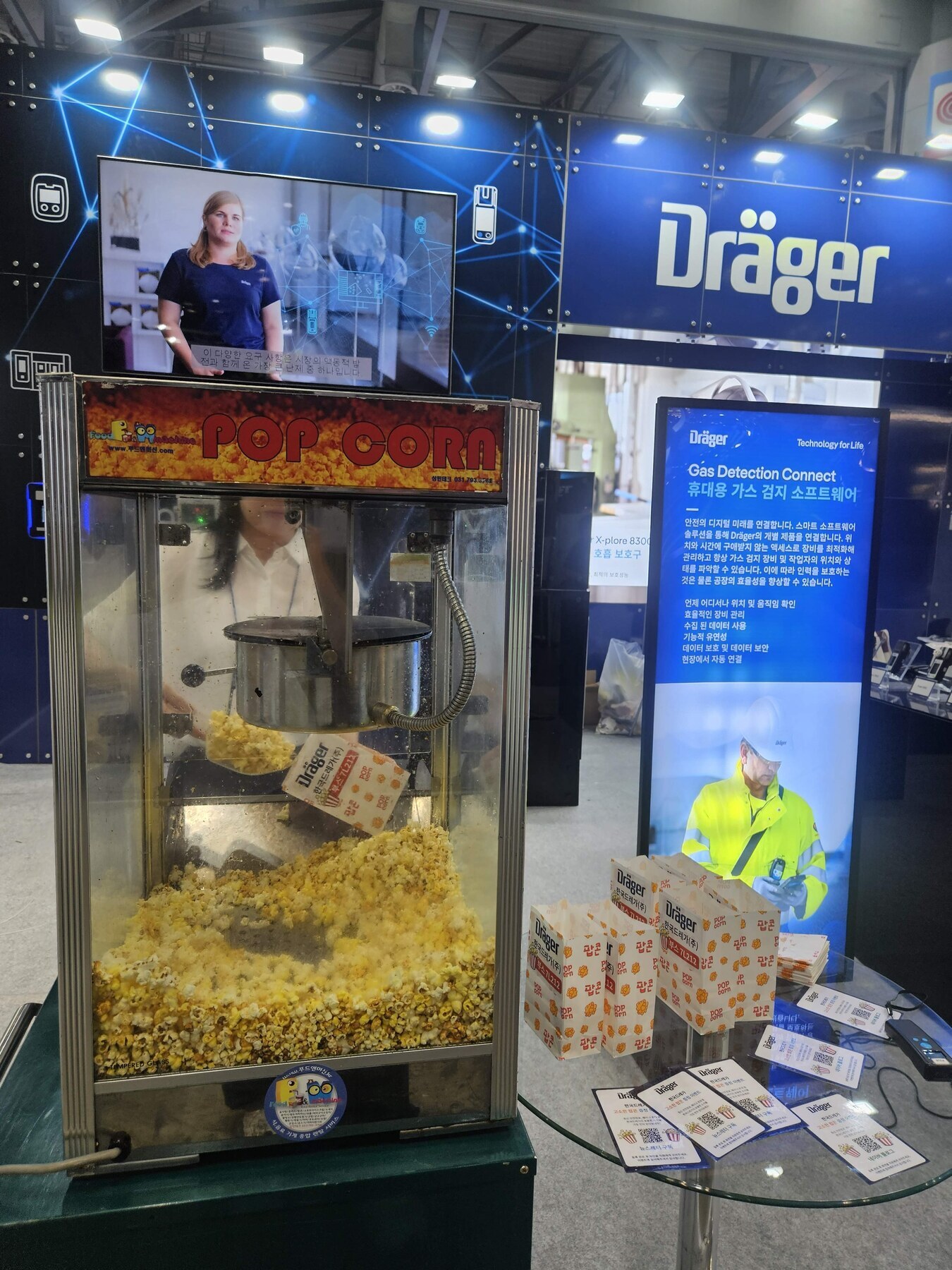 Stand de software de detección de gas